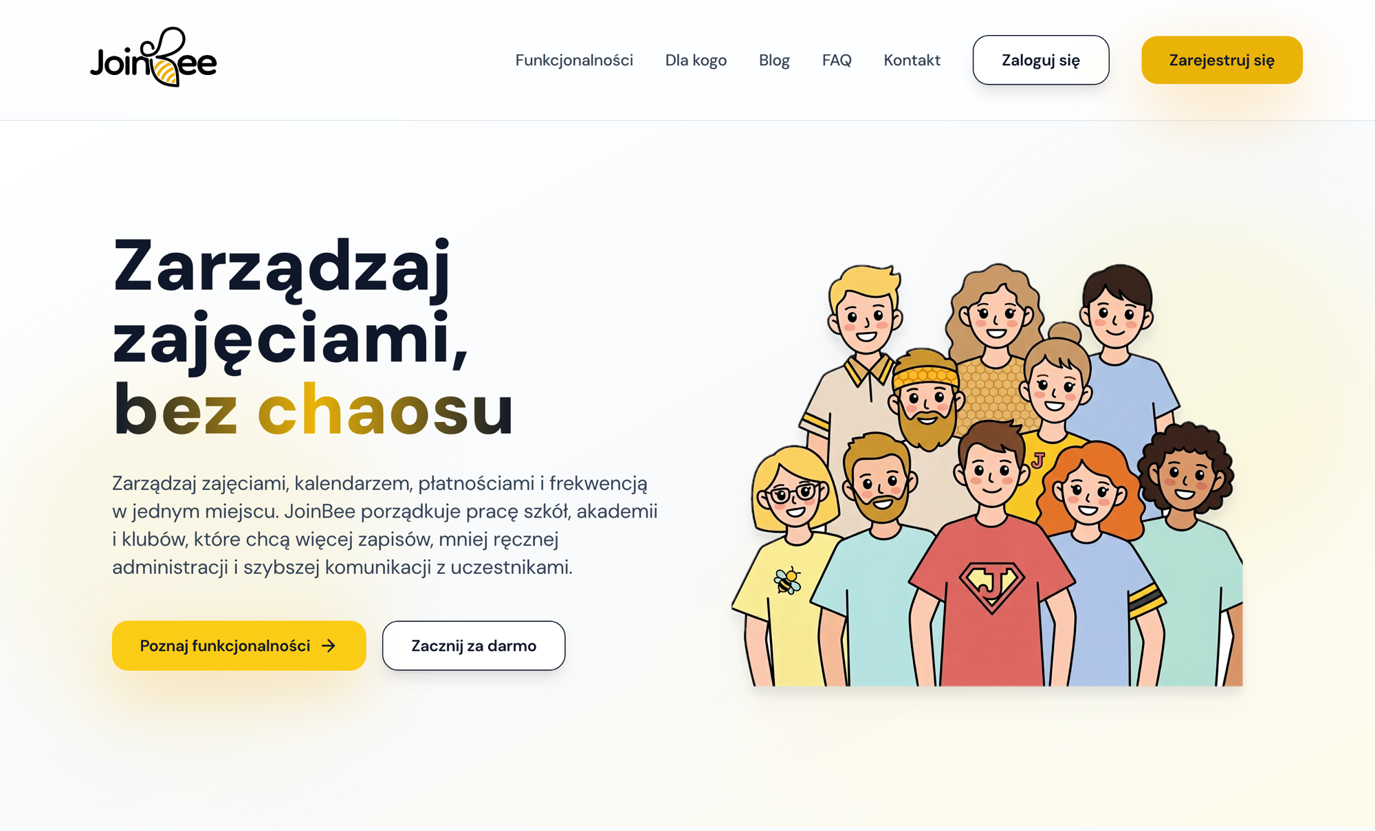 Przycisk Zarejestruj sie na stronie JoinBee
